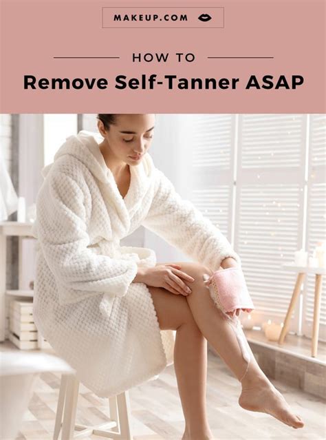 how to remove streaky self tanner.